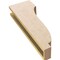 Ekena Millwork 4"W x 8"D x 24"H Thin Van Buren Rough Cedar Woodgrain TimberThane Corbel, Primed Tan CORUR04X08X24VANRCPR - alternate 3